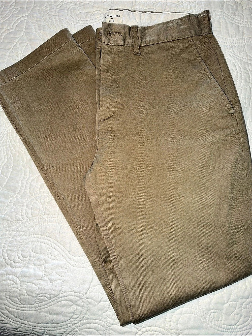 crewcuts Slim Khaki Straight Leg Pants Size 14 Boys